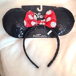 New* Disney Minnie mouse  sequin ears